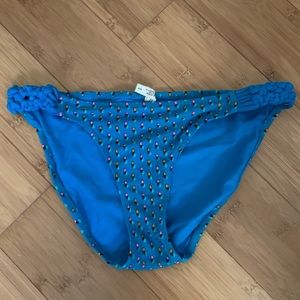 Aerie Blue Spotted Bikini Bottom